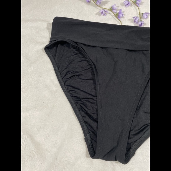 NEW $86 Robin Piccone Kate High Waist‎ Bikini Bottoms in Black [SZ Large ] - Picture 7 of 12